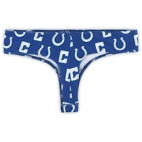 String en tricot à imprimé intégral Sport Royal Indianapolis Colts pour femme Concepts