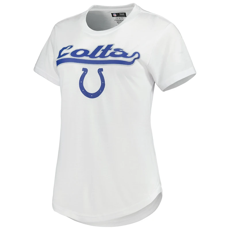 Women's Concepts Sport White/Charcoal Indianapolis Colts Sonata Top & Leggings Sleep Set