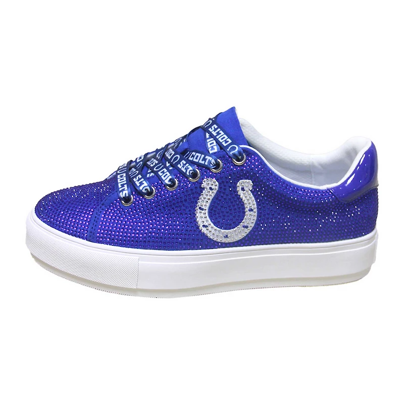 Women's Cuce Royal Indianapolis Colts Team Color Crystal Sneakers