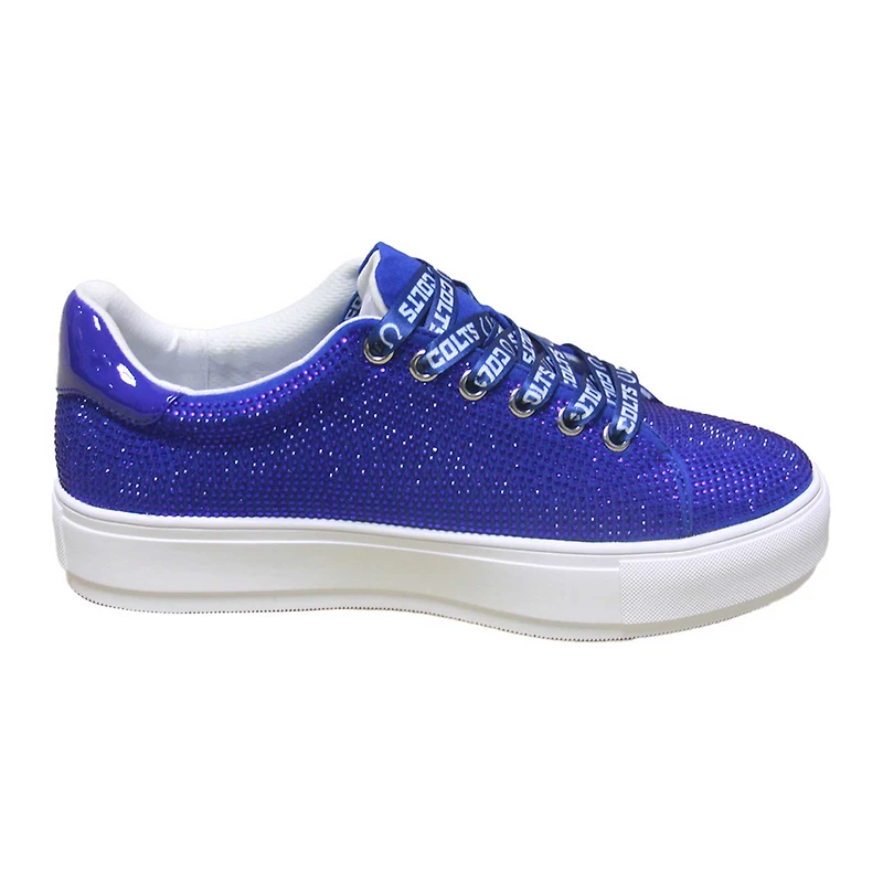 Women's Cuce Royal Indianapolis Colts Team Color Crystal Sneakers