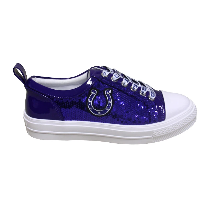 Baskets à paillettes Cuce Royal Indianapolis Colts Team pour femmes