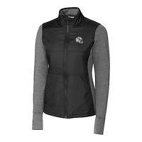 Women's Cutter & Buck  Black Indianapolis Colts Helmet Logo DryTec Stealth Hybrid Quilted Full-Zip Windbreaker Jacket