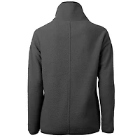 Veste demi-zip en polaire sherpa écologique Cascade, coloris anthracite, pour femme, signée Cutter & Buck Indianapolis Colts