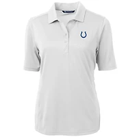 Women's Cutter & Buck White Indianapolis Colts Virtue Eco Pique Recycled Polo