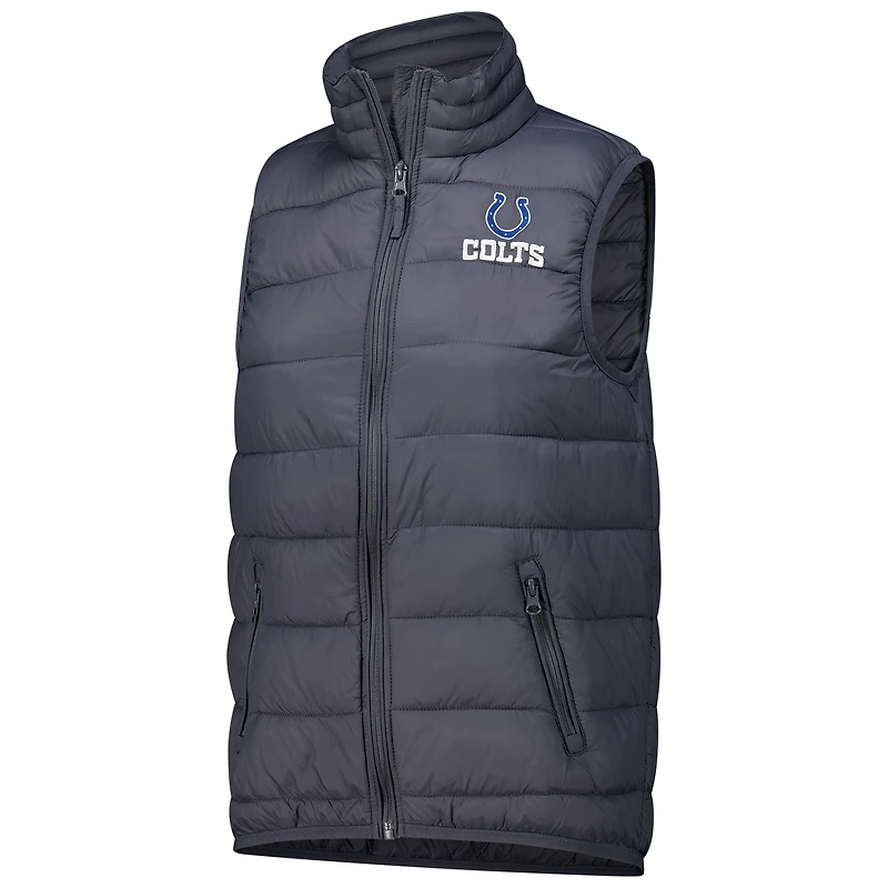 Women's  Dunbrooke Charcoal Indianapolis Colts Alberta Full-Zip Vest