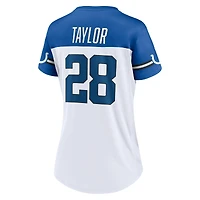 Women's Fanatics Jonathan Taylor White Indianapolis Colts Athena Name & Number V-Neck Top