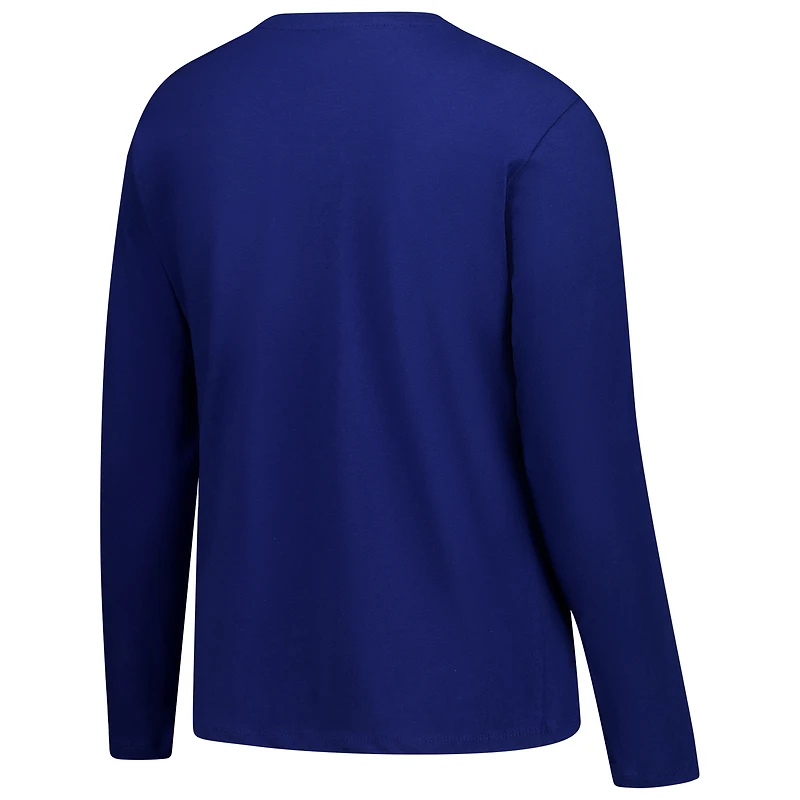 T-shirt à manches longues et col rond grande taille Fanatics Royal Indianapolis Colts pour femmes