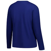 T-shirt à manches longues et col rond grande taille Fanatics Royal Indianapolis Colts pour femmes