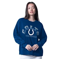 Sweat-shirt surdimensionné G-III 4Her par Carl Banks Royal Indianapolis Colts pour femme