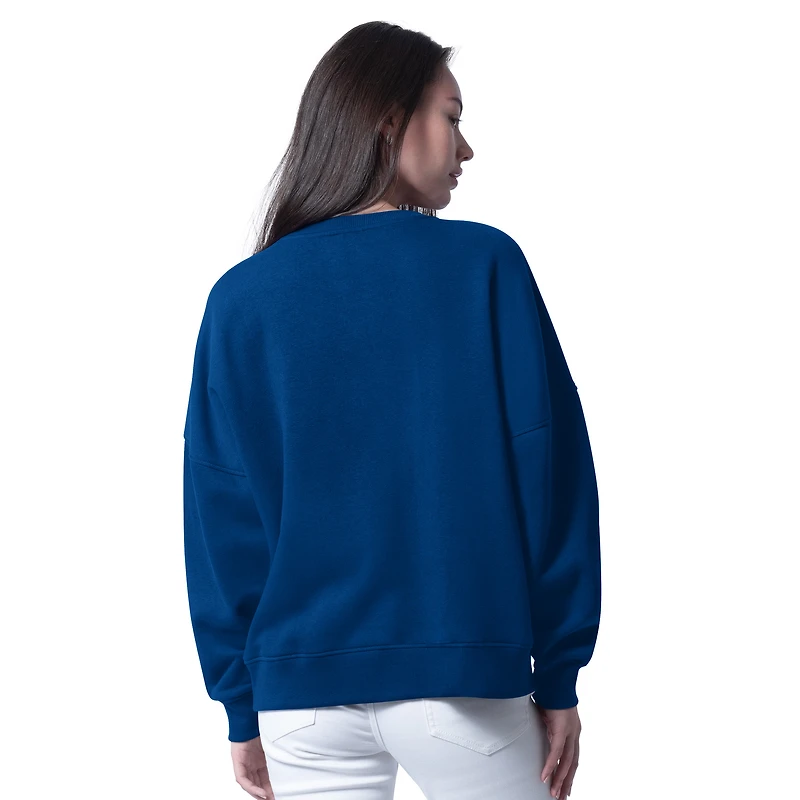 Sweat-shirt surdimensionné G-III 4Her par Carl Banks Royal Indianapolis Colts pour femme