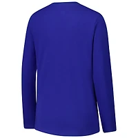 T-shirt à manches longues et col en V G-III 4Her de Carl Banks pour femme des Royal Indianapolis Colts