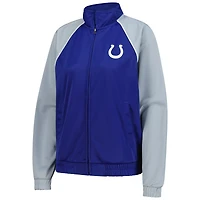 Veste de survêtement zippée G-III 4Her par Carl Banks Royal Indianapolis Colts Replay pour femme