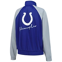 Veste de survêtement zippée G-III 4Her par Carl Banks Royal Indianapolis Colts Replay pour femme