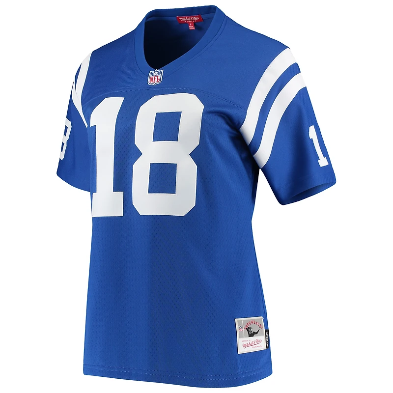 Maillot réplique Mitchell & Ness Peyton Manning Royal Indianapolis Colts 1998 Legacy pour femme