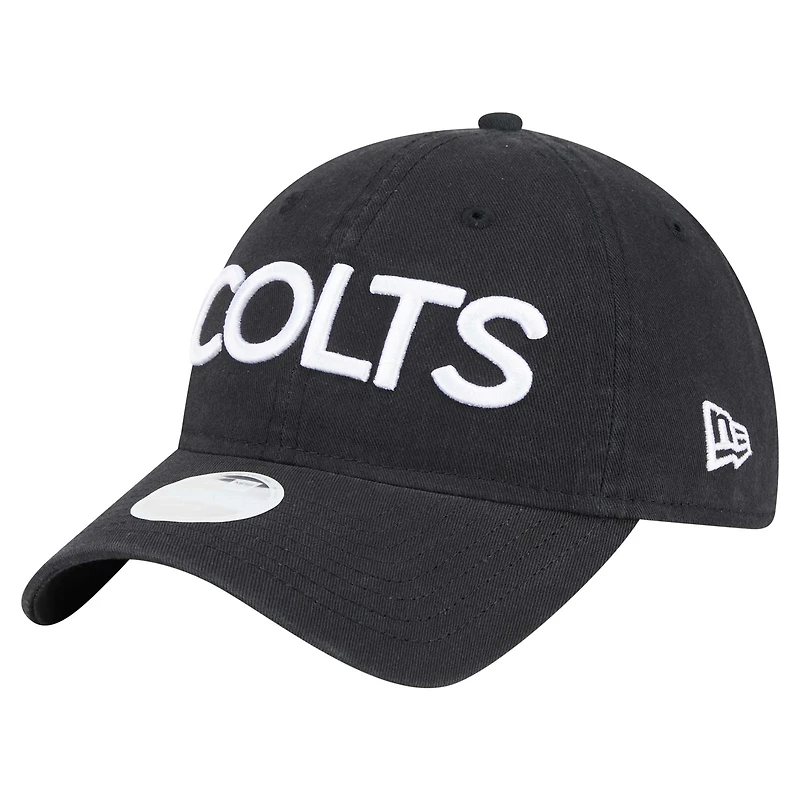Women's New Era Black Indianapolis Colts Cece 9TWENTY Adjustable Hat