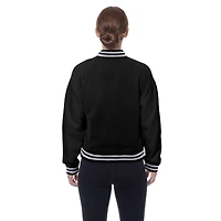 Women's New Era  Black Indianapolis Colts Throwback Fleece Full-Snap Jacket