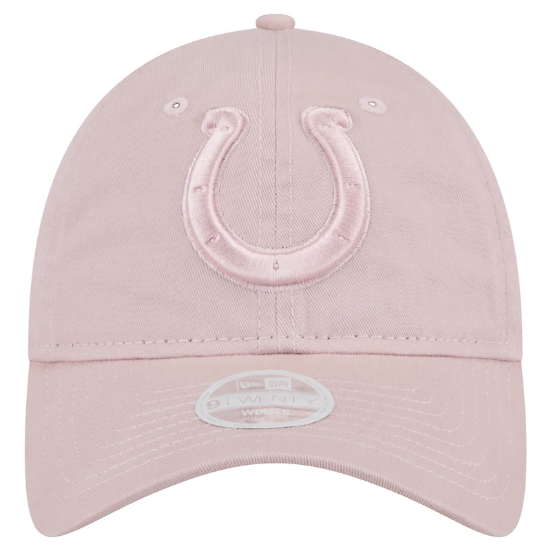 Women's New Era  Light Pink Indianapolis Colts Main 9TWENTY Adjustable Hat