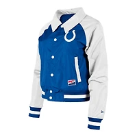 Women's New Era Royal Indianapolis Colts Coaches Raglan Full-Snap Jacket