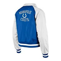 Women's New Era Royal Indianapolis Colts Coaches Raglan Full-Snap Jacket