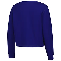 Women's New Era  Royal Indianapolis Colts Sport Night Thermal Long Sleeve Cropped T-Shirt