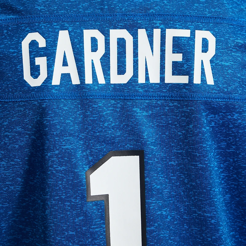 Maillot de match Nike Ahmad Sauce Gardner Heather Royal pour femme, Indianapolis Colts, modèle Alternate 2 Indiana Nights
