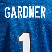 Maillot de match Nike Ahmad Sauce Gardner Heather Royal pour femme, Indianapolis Colts, modèle Alternate 2 Indiana Nights
