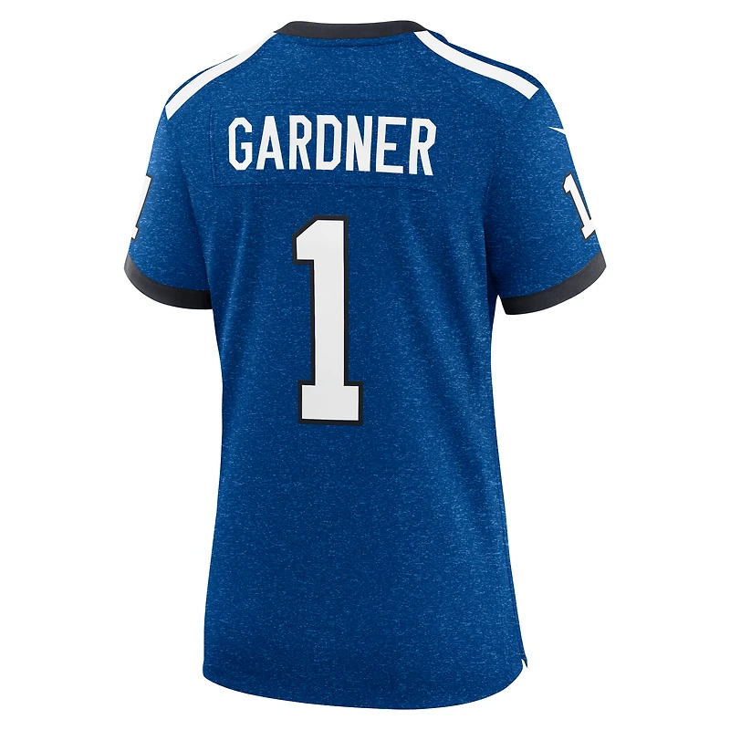 Women's Nike Ahmad Sauce Gardner Heather Royal Indianapolis Colts Alternate 2 Indiana Nights Game Jersey