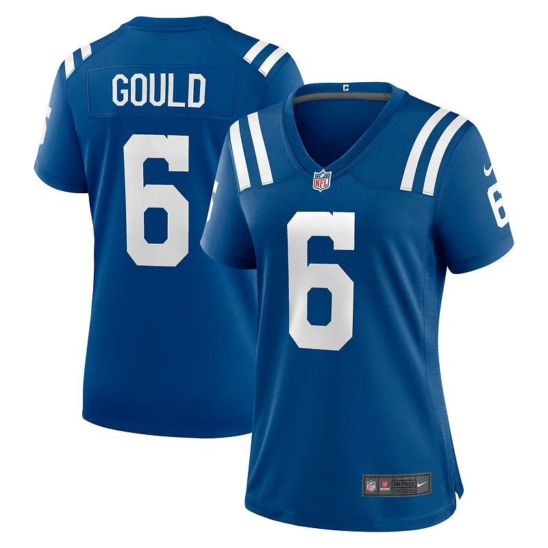 Maillot de match Nike Anthony Gould Royal Indianapolis Colts pour femme
