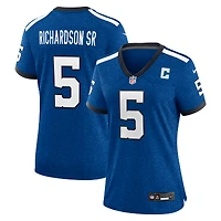 Maillot Nike Anthony Richardson Sr. Royal pour femme, édition alternative des Indiana Nights Indianapolis Colts