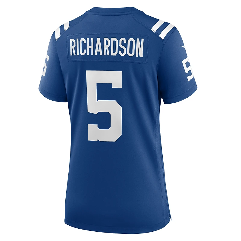 Maillot Nike Anthony Richardson Sr. Royal Indianapolis Colts Team Game pour femme