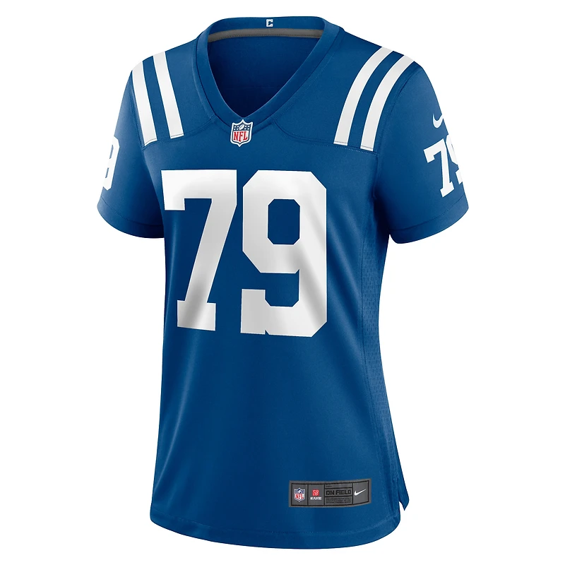 Maillot de match joueur Nike Bernhard Raimann Royal Indianapolis Colts pour femme