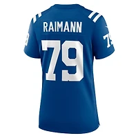 Maillot de match joueur Nike Bernhard Raimann Royal Indianapolis Colts pour femme