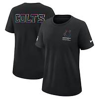 T-shirt Nike noir Indianapolis Colts 2025 NFL Crucial Catch Tri-Blend Dri-FIT pour femme