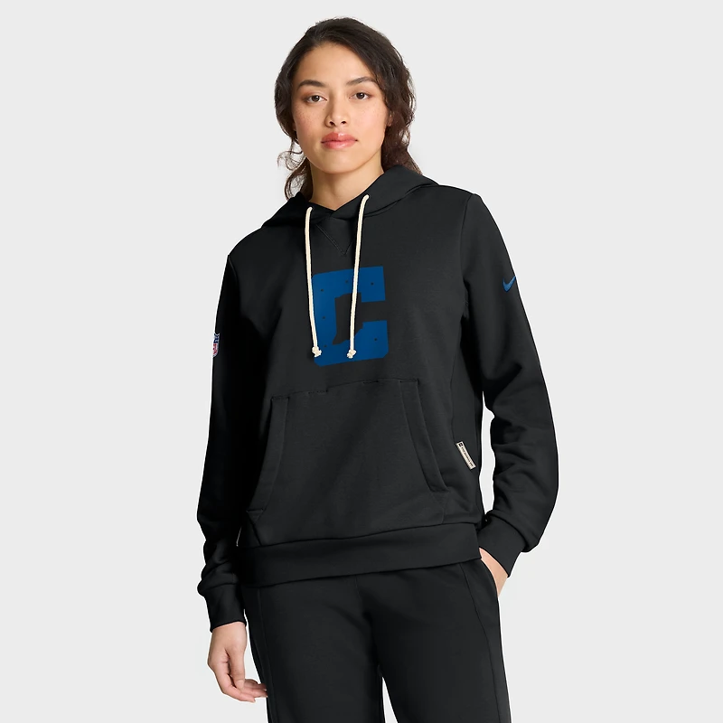 Sweat à capuche Nike noir Dri-FIT pour femme avec logo alternatif des Indianapolis Colts
