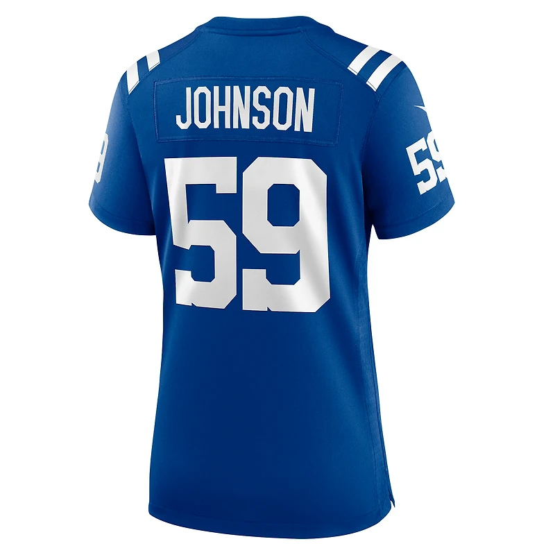 Women's Nike Buddy Johnson  Royal Indianapolis Colts Team Game Jersey