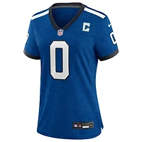 Maillot Nike Camryn Bynum Heather Royal pour femme, match alternatif Indianapolis Colts, Indiana Nights