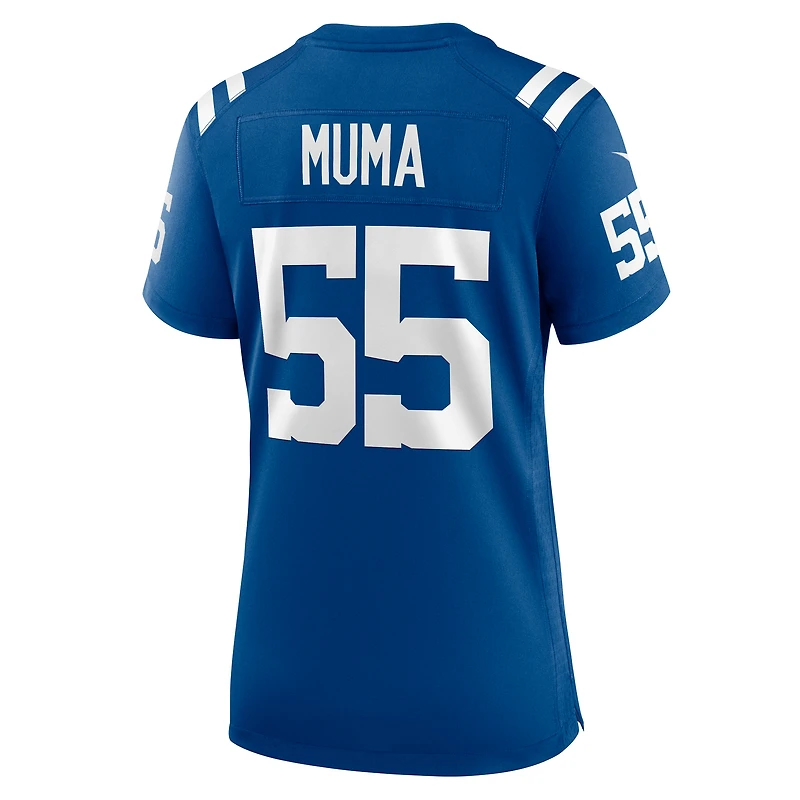 Women's Nike Chad Muma  Royal Indianapolis Colts Team Game Jersey