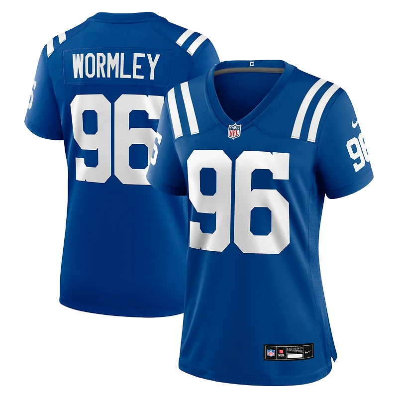 Women's Nike Chris Wormley  Royal Indianapolis Colts Team Game Jersey