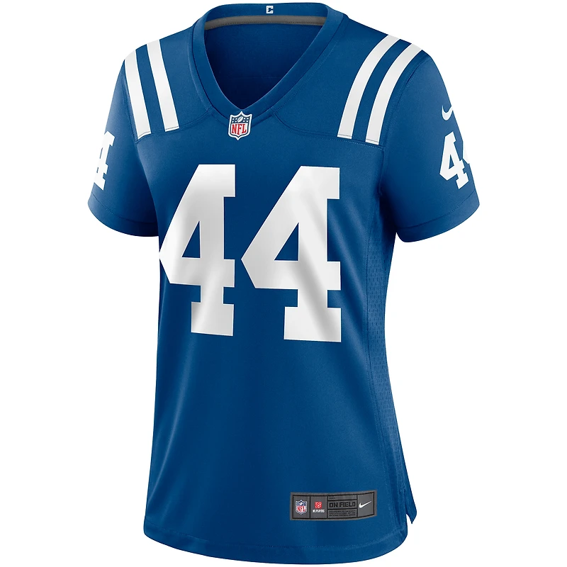 Maillot de joueur retraité Nike Dallas Clark Royal Indianapolis Colts Game pour femme