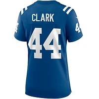 Maillot de joueur retraité Nike Dallas Clark Royal Indianapolis Colts Game pour femme