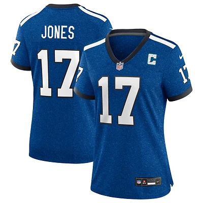 Women's Nike Daniel Jones  Heather Royal Indianapolis Colts Alternate 2 Indiana Nights Game Jersey