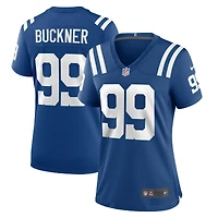 Maillot de match Nike DeForest Buckner Royal Indianapolis Colts pour femme