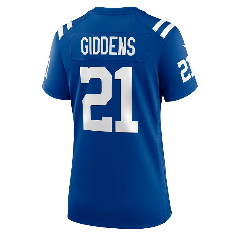 Women's Nike DJ Giddens Royal Indianapolis Colts Team Game Jersey