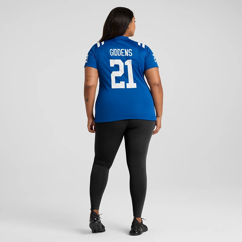 Women's Nike DJ Giddens Royal Indianapolis Colts Team Game Jersey