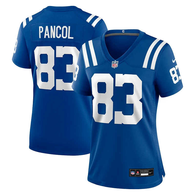 Maillot de match Nike Eli Pancol Royal Indianapolis Colts pour femmes