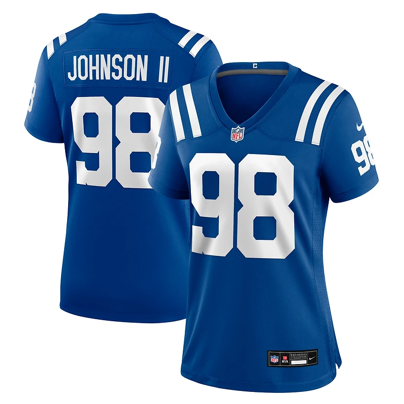Maillot Nike Eric Johnson II Royal pour femme des Indianapolis Colts