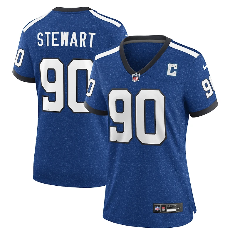 Maillot de jeu alternatif Indianapolis Colts Indiana Nights Nike Grover Stewart pour femme