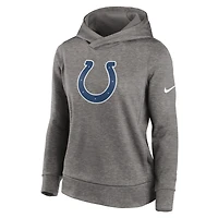 Women's Nike Heather Charcoal Indianapolis Colts Lightweight Performance Hooded Top