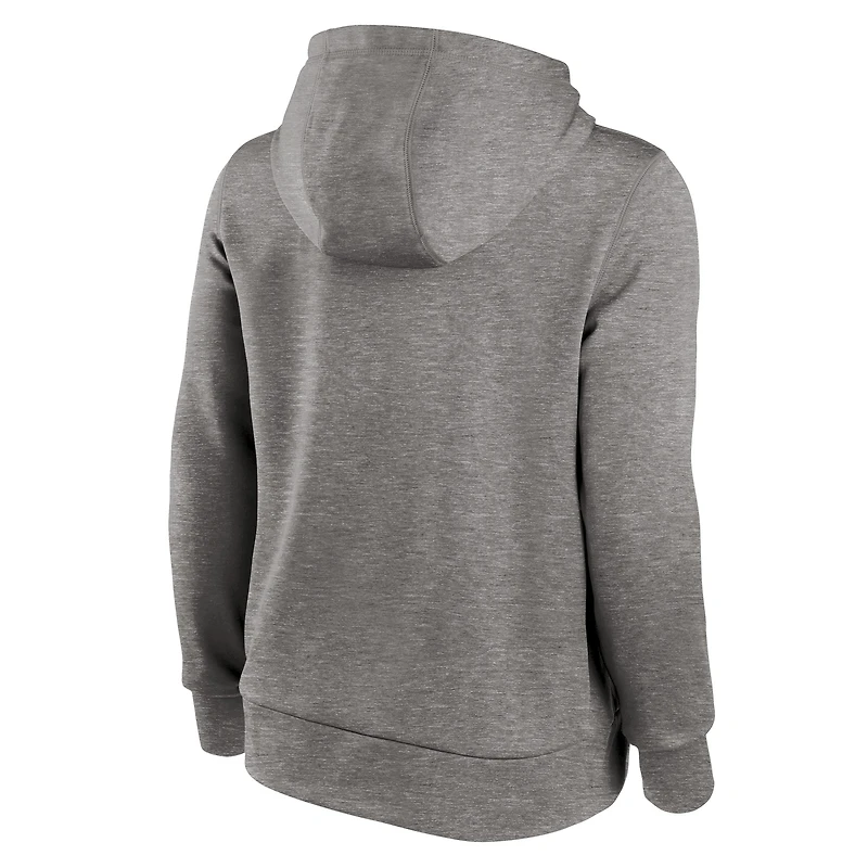 Women's Nike Heather Charcoal Indianapolis Colts Lightweight Performance Hooded Top