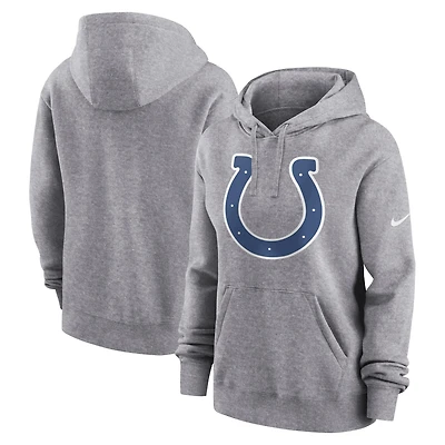 Sweat à capuche en polaire avec logo de l'équipe des Indianapolis Colts Nike gris chiné pour femme